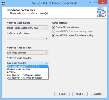 K-Lite Mega Codec Pack screenshot 4