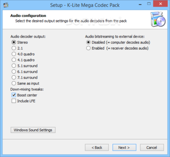 K-Lite Mega Codec Pack screenshot 9