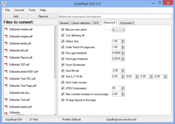 k2pdfopt GUI screenshot 4