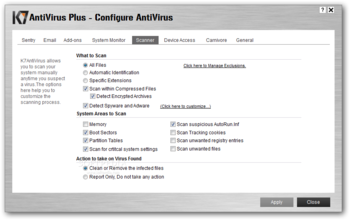 K7 AntiVirus Plus screenshot 11