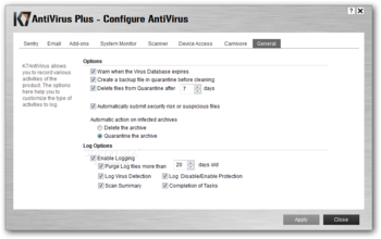 K7 AntiVirus Plus screenshot 14