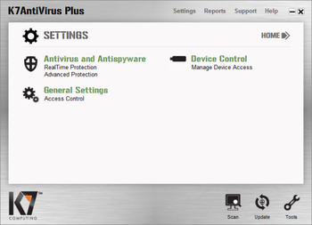 K7 Antivirus Plus screenshot