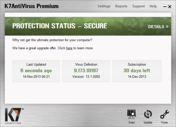 K7AntiVirus Premium screenshot