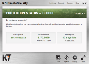 K7UltimateSecurity screenshot