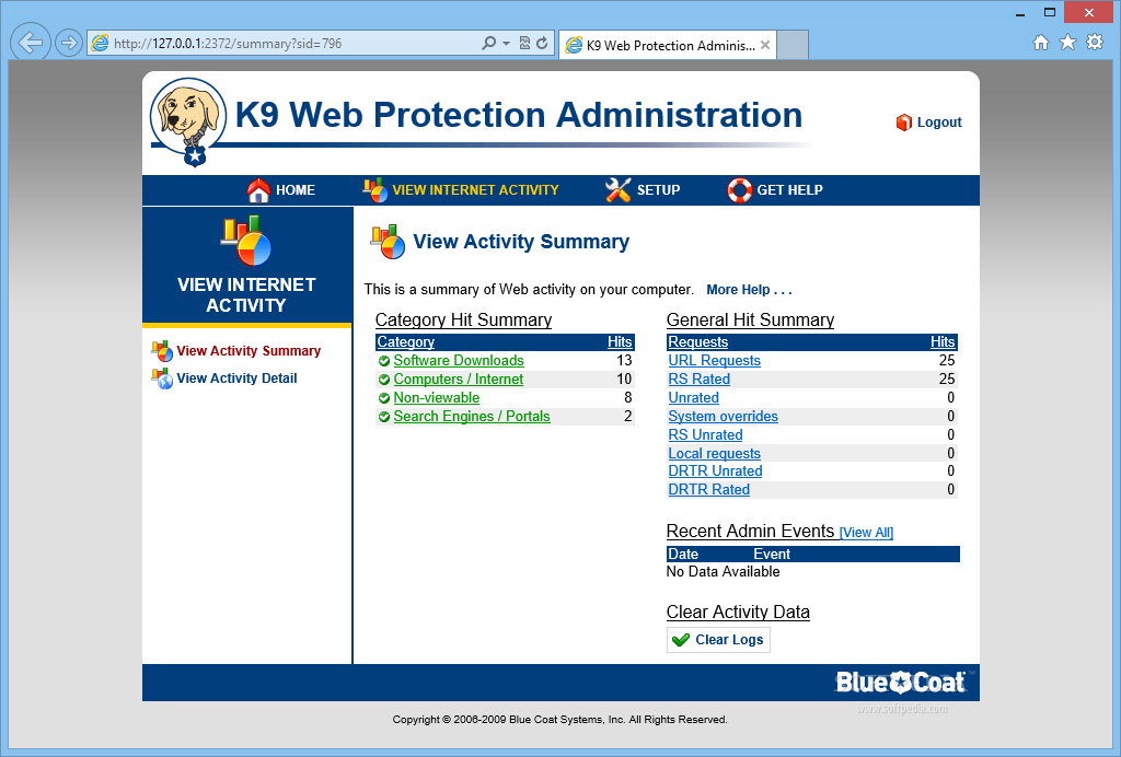 k9 web protection administration