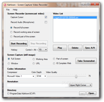 Kahlown - Screen Capture Video Recorder screenshot