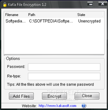 KaKa File Encryption screenshot