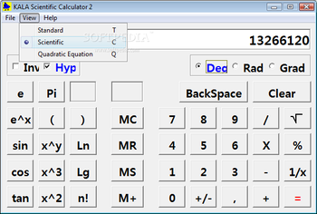 KALA Calculator screenshot