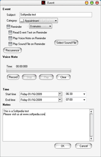 Kalendra screenshot 2