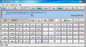 Kalkules Portable screenshot