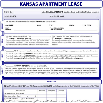 Kansas Apartment Lease screenshot