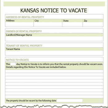 Kansas Notice To Vacate screenshot