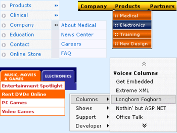 Karamasoft UltimateMenu - ASP.NET menu control to build advanced DHTML menus. screenshot 2