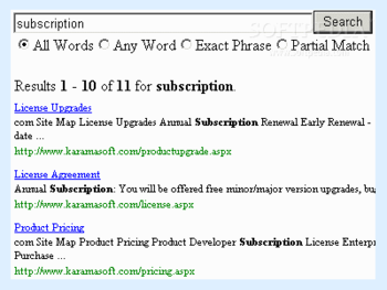 Karamasoft UltimateSearch screenshot