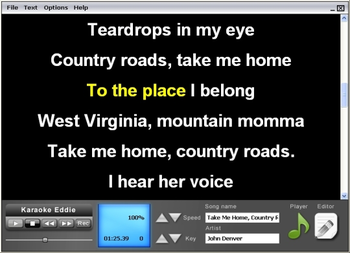 Karaoke Eddie screenshot