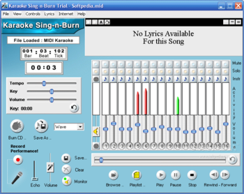 Karaoke Sing-n-Burn screenshot