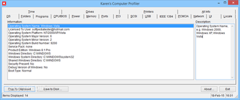 Karen's Computer Profiler screenshot
