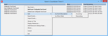 Karen's Countdown Timer II screenshot