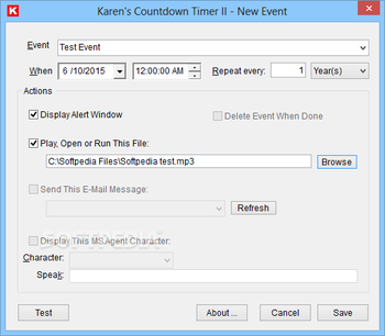 Karen's Countdown Timer II screenshot 2