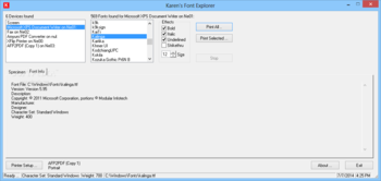 Karen's Font Explorer screenshot 2