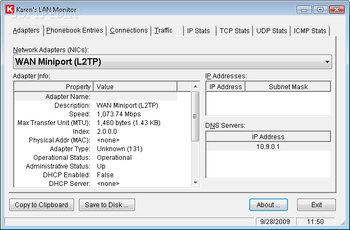 Karen's LAN Monitor screenshot