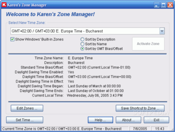 Karen's Zone Manager screenshot