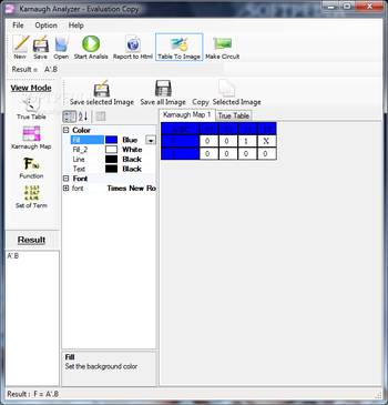 Karnaugh Analyzer screenshot 5