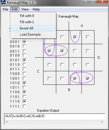 KarnaughMap screenshot