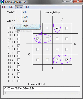 KarnaughMap screenshot 2