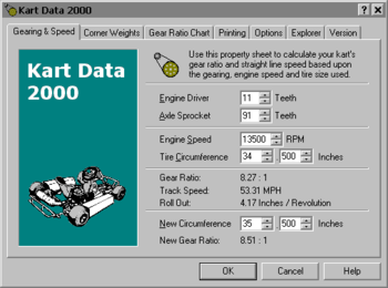 Kart Data 2000 screenshot