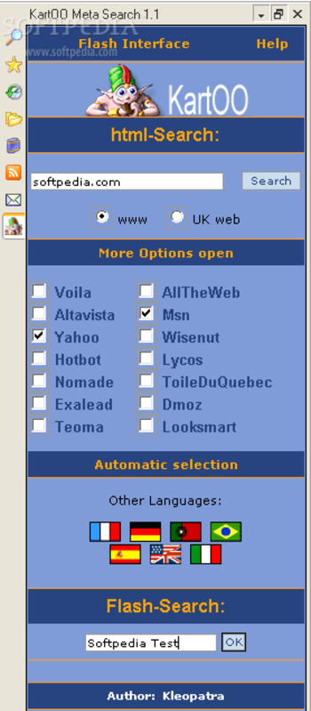 KartOO Meta Search screenshot