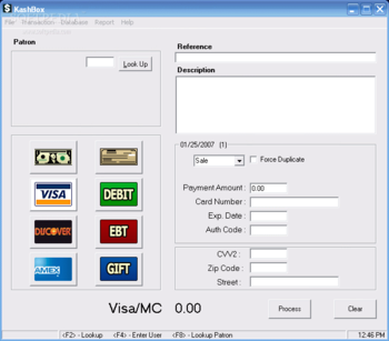 KashBox Payment Processing Software screenshot