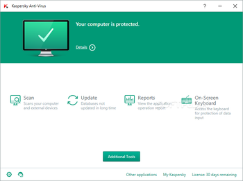 Kaspersky Anti-Virus screenshot