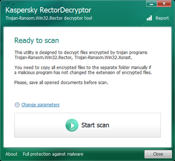 Kaspersky RectorDecryptor screenshot