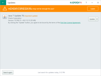 Kaspersky Software Updater screenshot 2