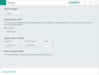Kaspersky Software Updater screenshot 3
