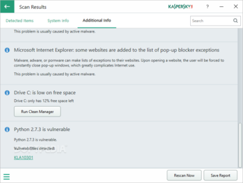 Kaspersky System Checker screenshot 10