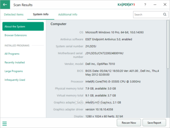 Kaspersky System Checker screenshot 5