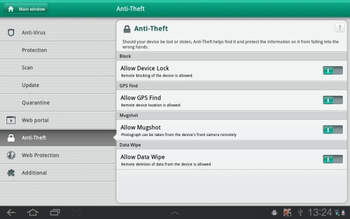 Kaspersky Tablet Security screenshot 3