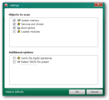 Kaspersky TDSSKiller Portable screenshot 2