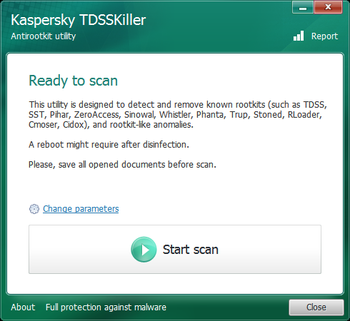 Kaspersky TDSSKiller Portable screenshot