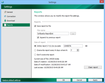 Kaspersky Update Utility (formerly Kaspersky Updater) screenshot 13