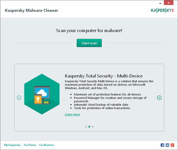 Kaspersky Virus Removal Tool screenshot