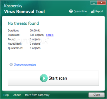 Kaspersky Virus Removal Tool screenshot 2