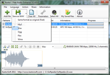 Kastor - Free Audio Extractor screenshot 2