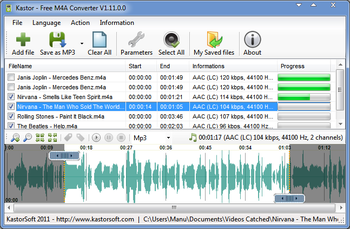 Kastor Free M4A Converter screenshot 2