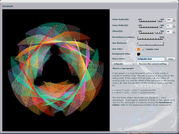 Kaushik Datta Spirograph screenshot