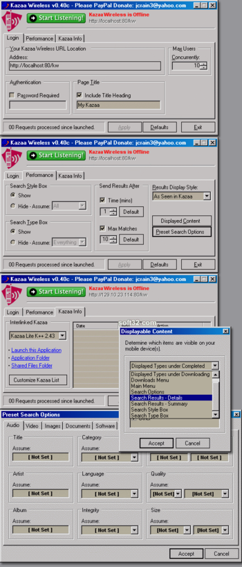 Kazaa Wireless screenshot 3