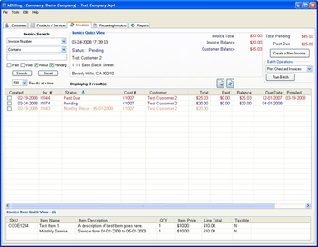 kBilling - Invoice Software screenshot