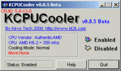 KCPUCooler screenshot